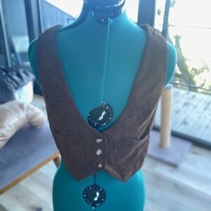 Brown Corduroy Vest